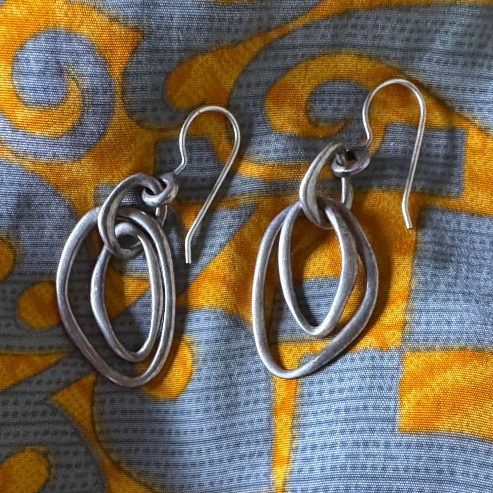 Silpada Silver Multi-Loop Dangle Earrings
